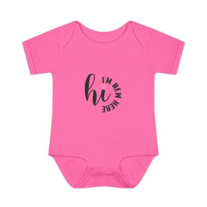"Hi, I'm New Here" Baby Onesie